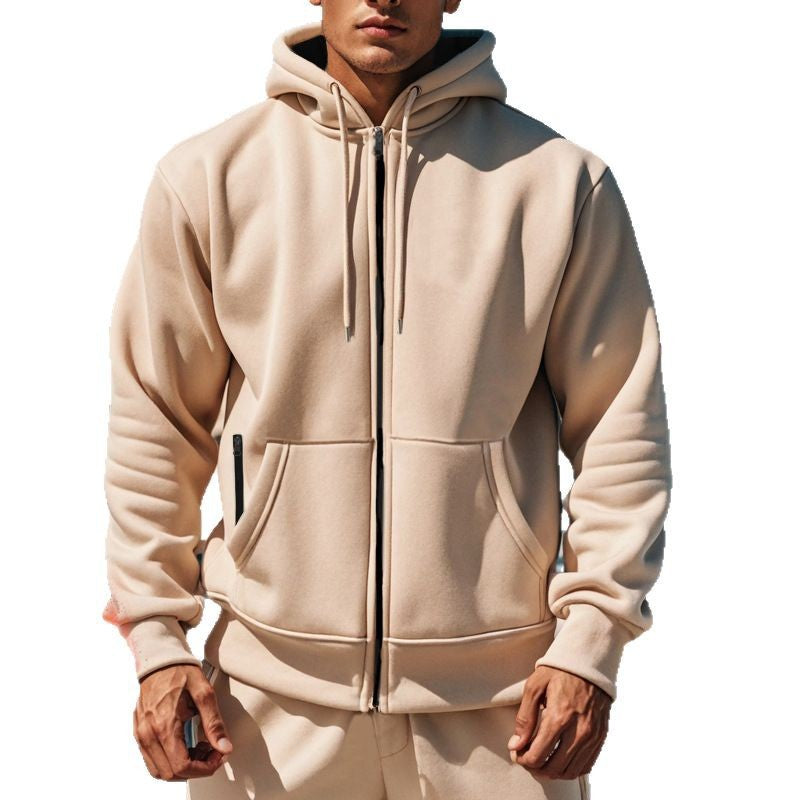 Herren funktionale Kapuzenjacke mit hochschließendem Reißverschluss und praktischen Taschen Echoarchiv