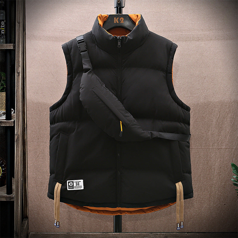 Herren isolierte Outdoor-Weste mit praktischen Seitentaschen und verstellbarem Saum Echoarchiv