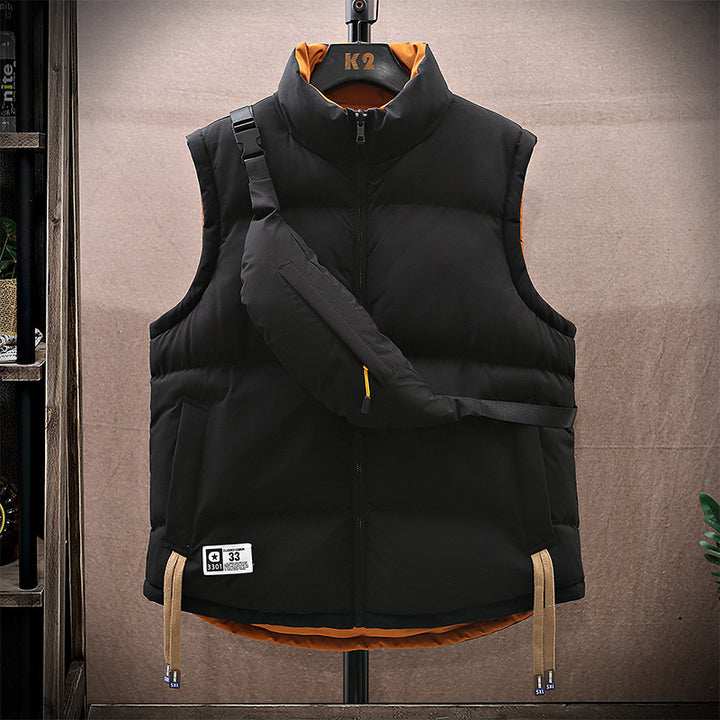 Herren isolierte Outdoor-Weste mit praktischen Seitentaschen und verstellbarem Saum Echoarchiv