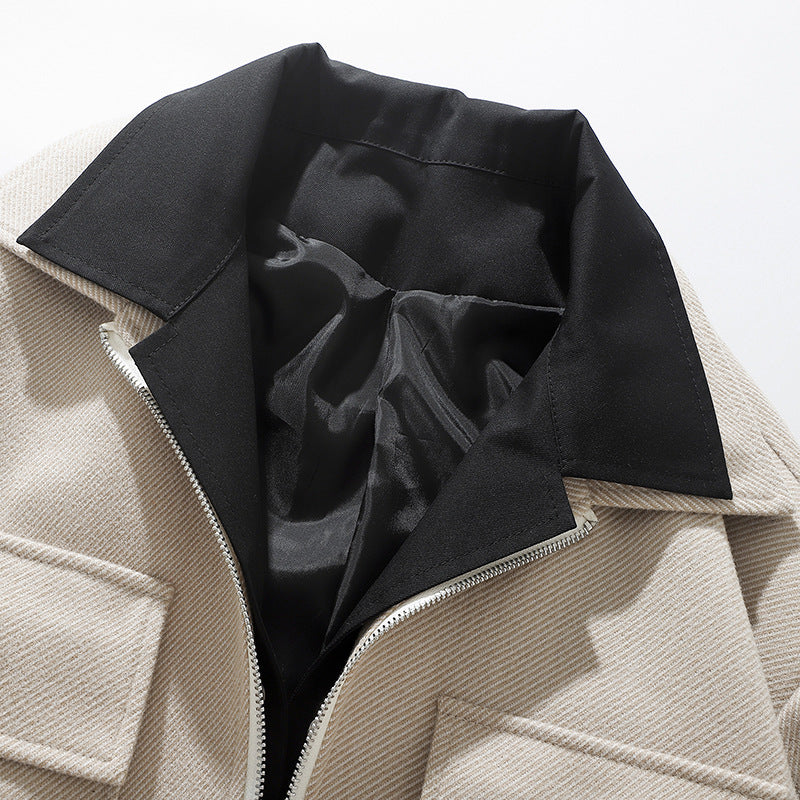 Herren trendige Übergangsjacke mit zwei praktischen Taschen Echoarchiv