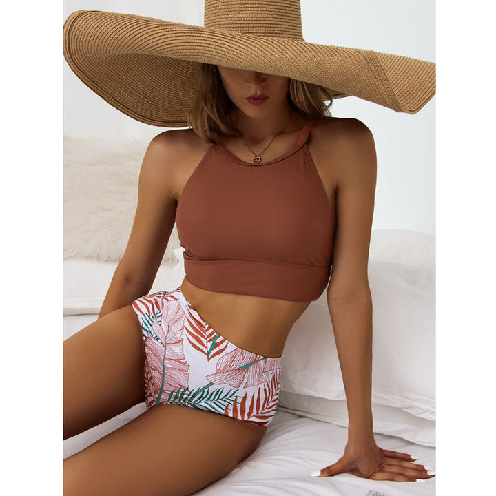 Damen Bikini-Set mit hoch geschnittenem Höschen und sportlichem Oberteil Echo Archiv