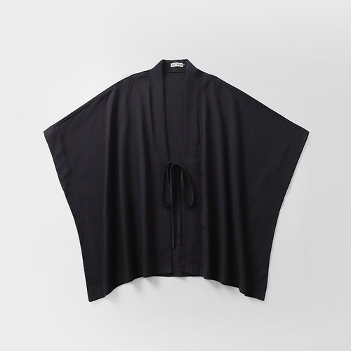 Damen Oversize Kimono-Cardigan mit Bindegürtel und Eingrifftaschen Echoarchiv