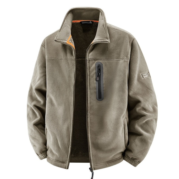 Herren Thermo-Fleece-Outdoorjacke mit Teddy-Innenfutter, Brustreißverschluss & windabweisender Oberfläche Echoarchiv