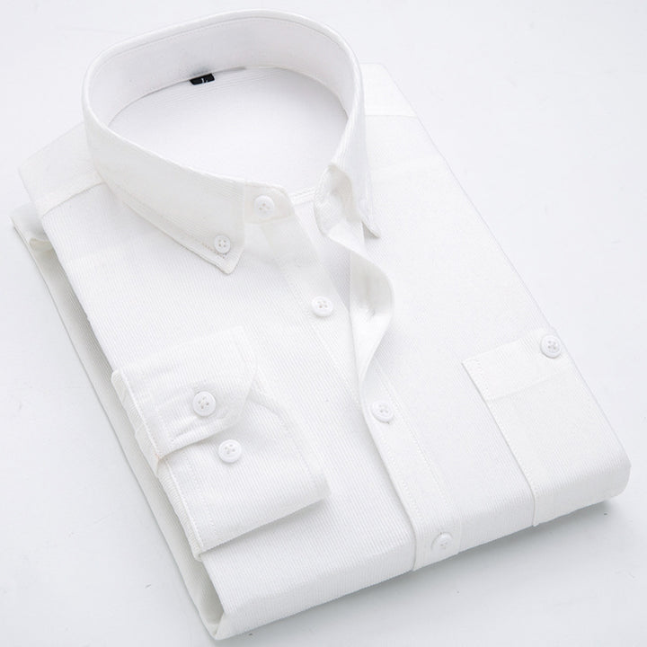 Herren Cord-Hemden mit button-down Kragen und aufgesetzter Brusttasche Echoarchiv