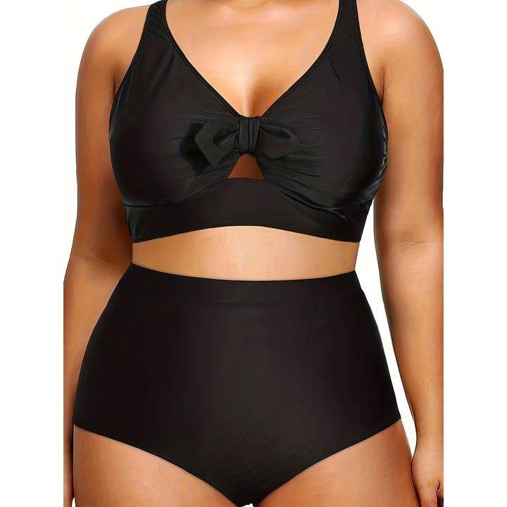 Damen Hochtailliertes Bikini-Set mit modischem Cut-Out Echo Archiv