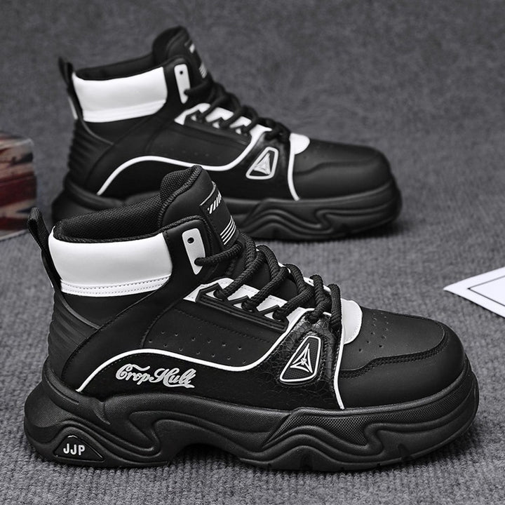 Herren High-Top City-Plateau-Sneaker mit skulpturierter Wellenlaufsohle, gepolstertem Knöchelkragen und griffiger Offroad-Traktion Echo Archiv