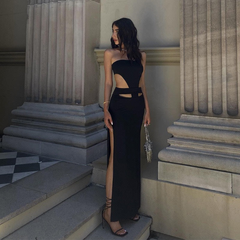 Damen Elegantes und figurbetontes Abendkleid Echo Archiv