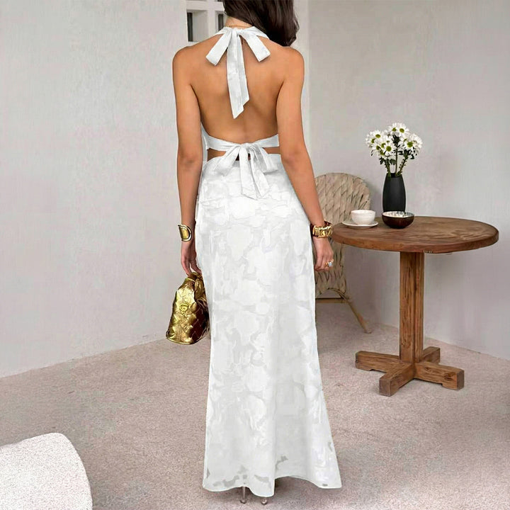 Damen Maxikleid mit elegantem Wickelausschnitt und floralem Design Echo Archiv