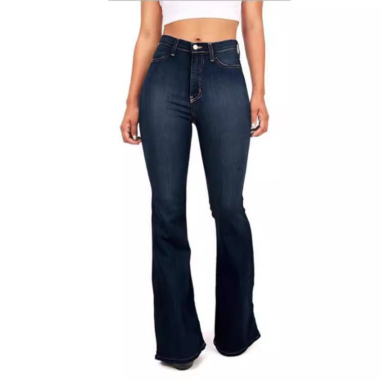 Damen nan Jeans mit hohem Bund und leichtem Schlag Echo Archiv