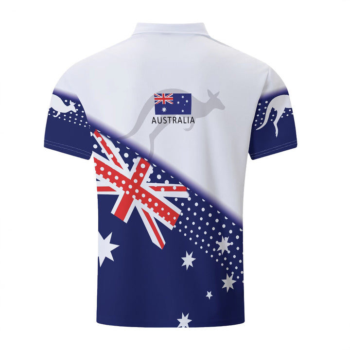 Herren Polohemd mit kreativem Australien-Design Echoarchiv