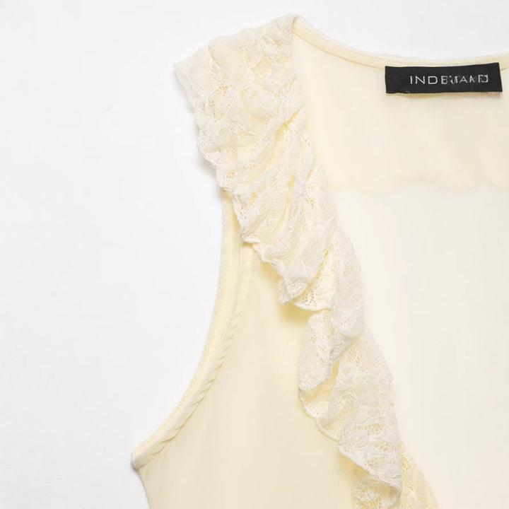 Damen Rüschenbluse mit Spitzenverzierung Echo Archiv