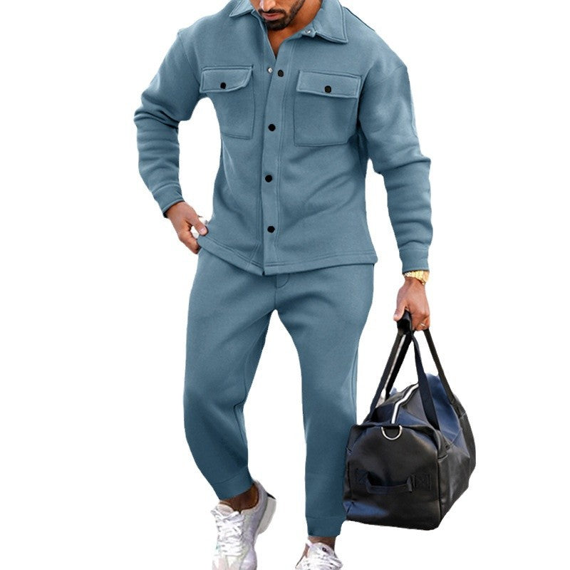 Herren Freizeitanzug aus weichem Fleece mit praktischen Taschen Echoarchiv