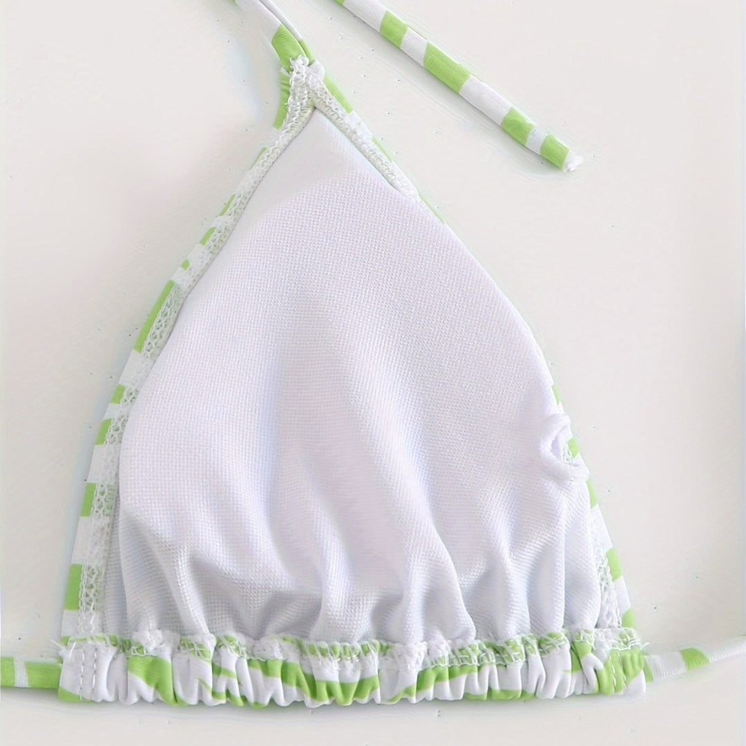 Damen Triangel-Bikini Set mit modischer Wickeltunika Echo Archiv