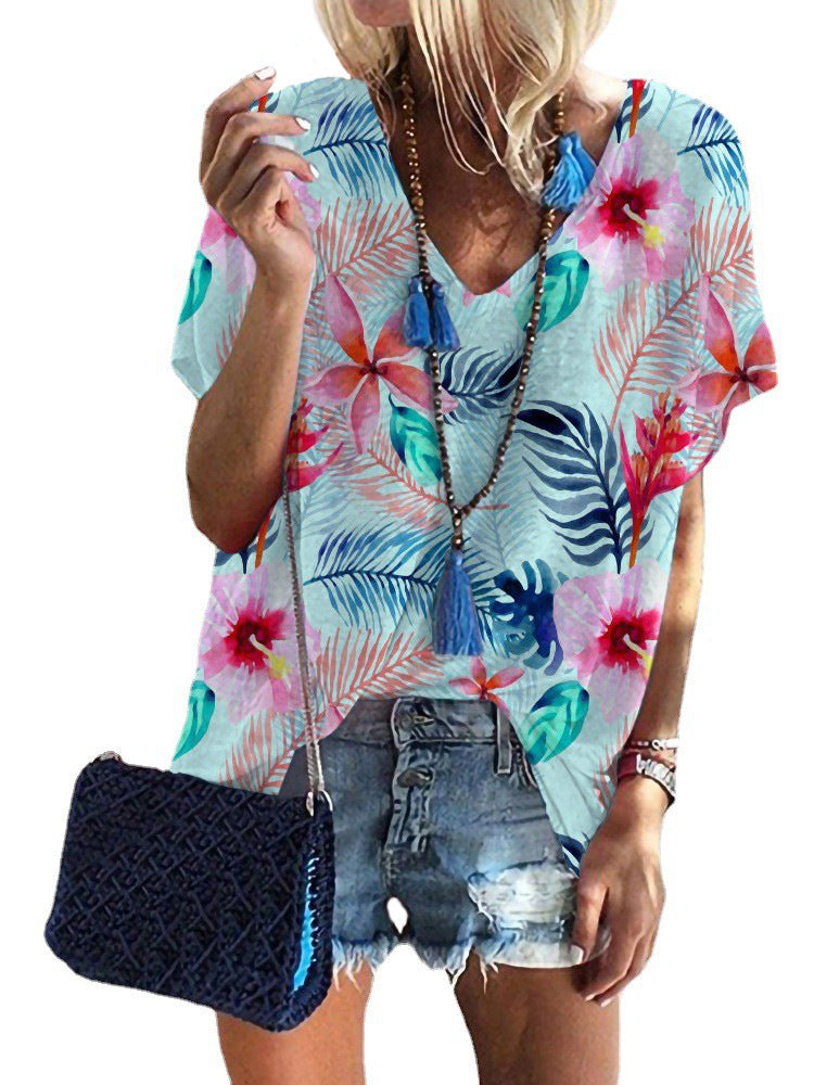 Damen Sommeroberteil mit floralem Muster Echo Archiv