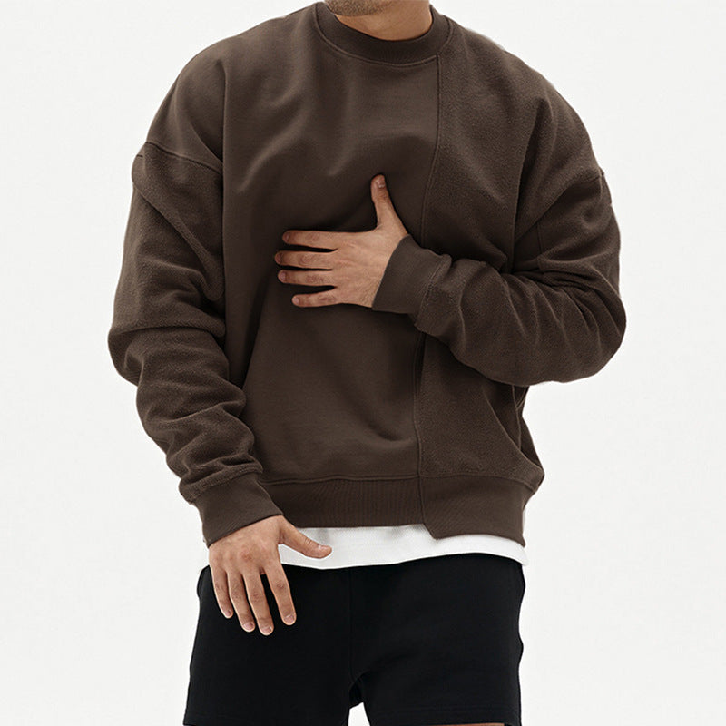 Herren Lässiger Oversized Sweatshirt Echoarchiv