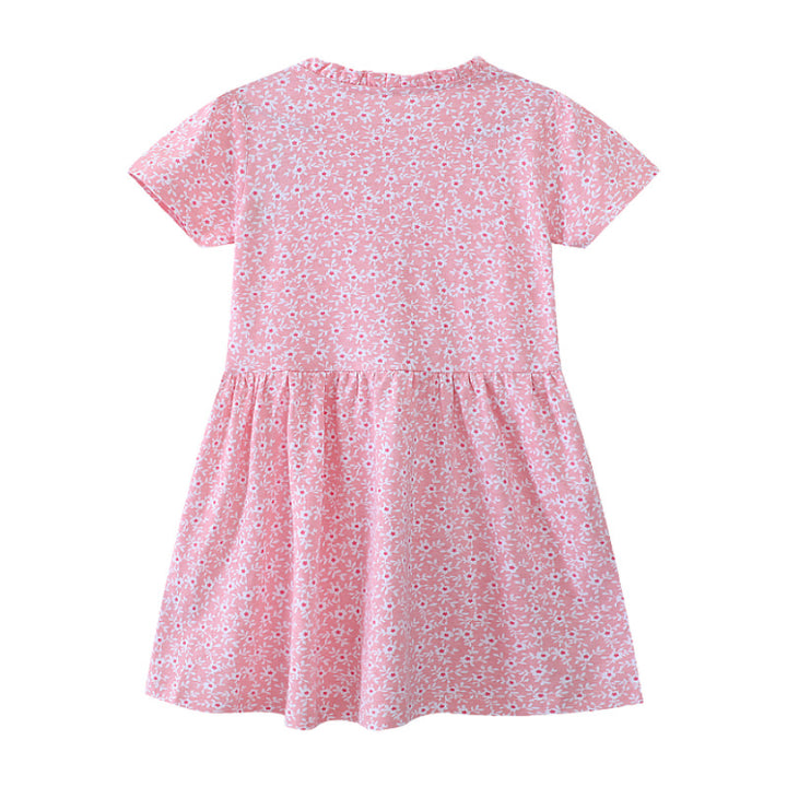 Mädchen Freizeitkleid mit floralem Design und Knopfdetails Echo Archiv