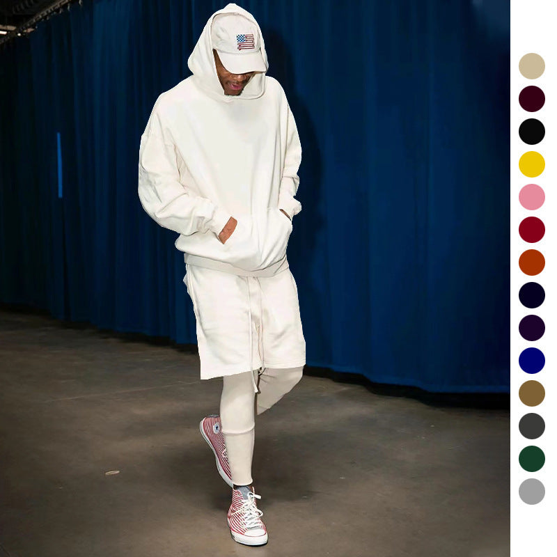 Echoarchiv Herren Hoodie-Shorts-Set mit Kängurutasche