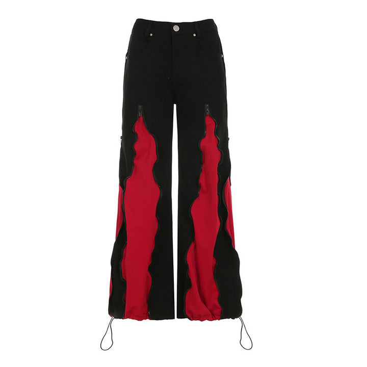 Damen sportliches Crop-Top mit modernem Print und schmalen Trägern Echo Archiv