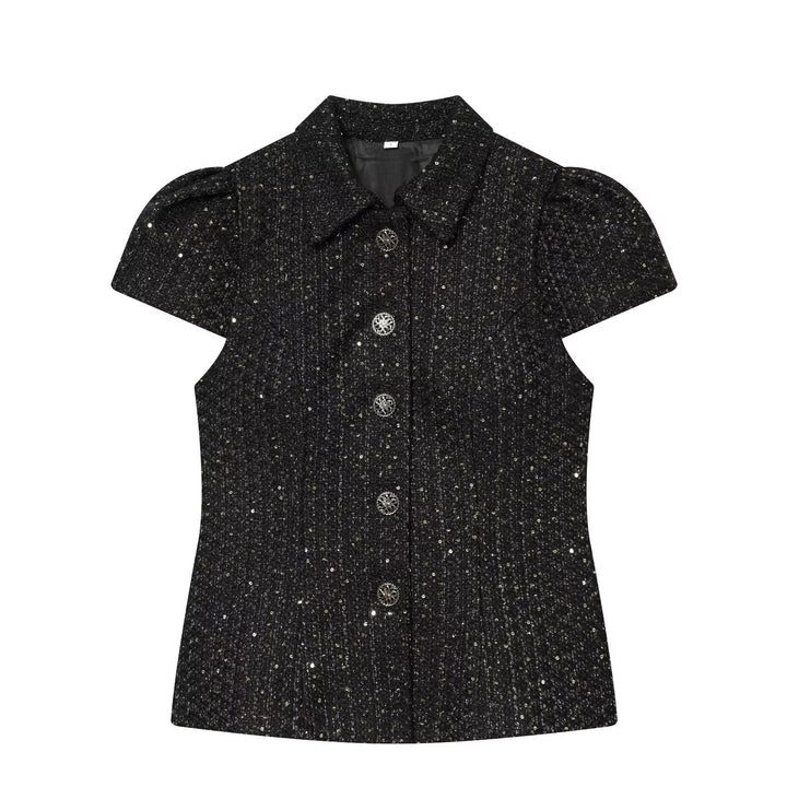 Damen modische Bluse im Tweed-Stil Echo Archiv