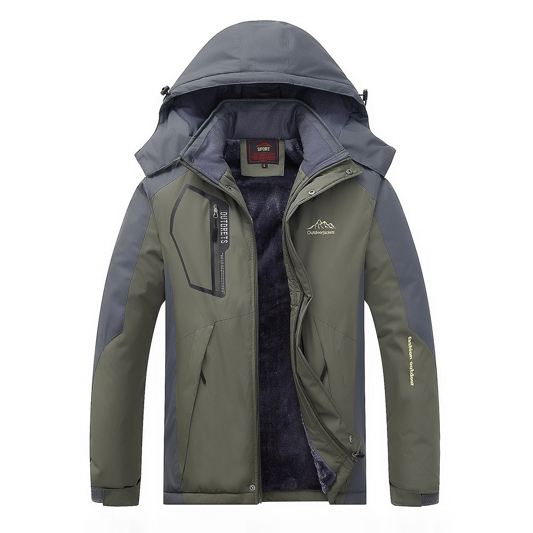 Herren Wasser- und winddichte Outdoorjacke mit wärmender Fleece-Innenlage und abnehmbarer Kapuze Echo Archiv