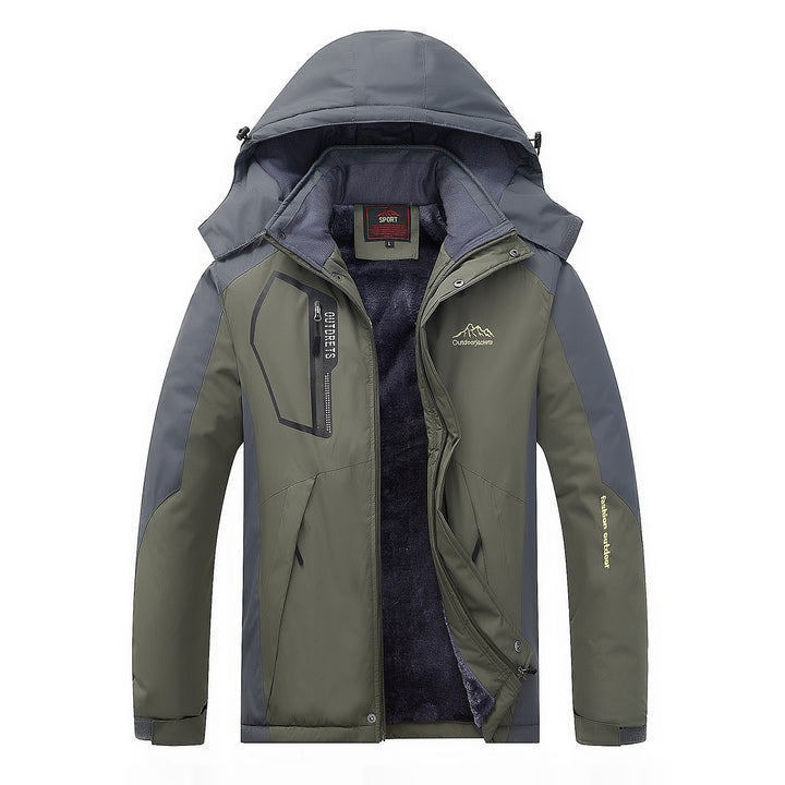 Herren Wasser- und winddichte Outdoorjacke mit wärmender Fleece-Innenlage und abnehmbarer Kapuze Echo Archiv
