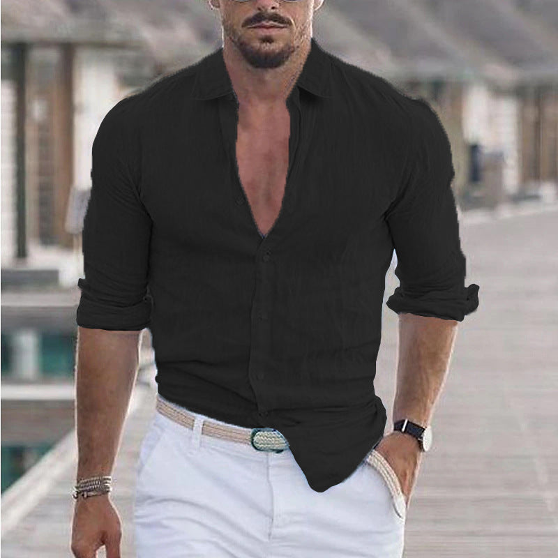 Herren Premium Hemd mit Echoarchivrnem Slim-Fit Schnitt und hautfreundlicher Textur Echoarchiv