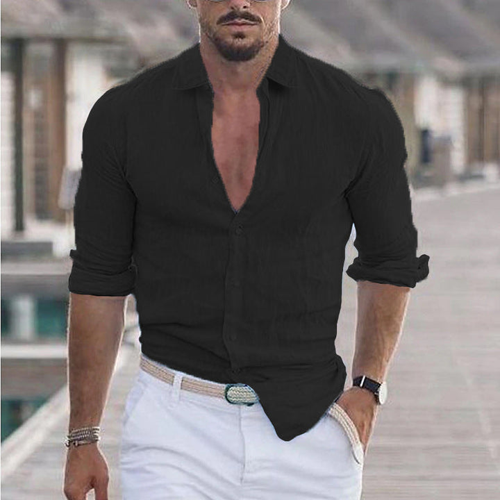 Herren Premium Hemd mit Echoarchivrnem Slim-Fit Schnitt und hautfreundlicher Textur Echoarchiv