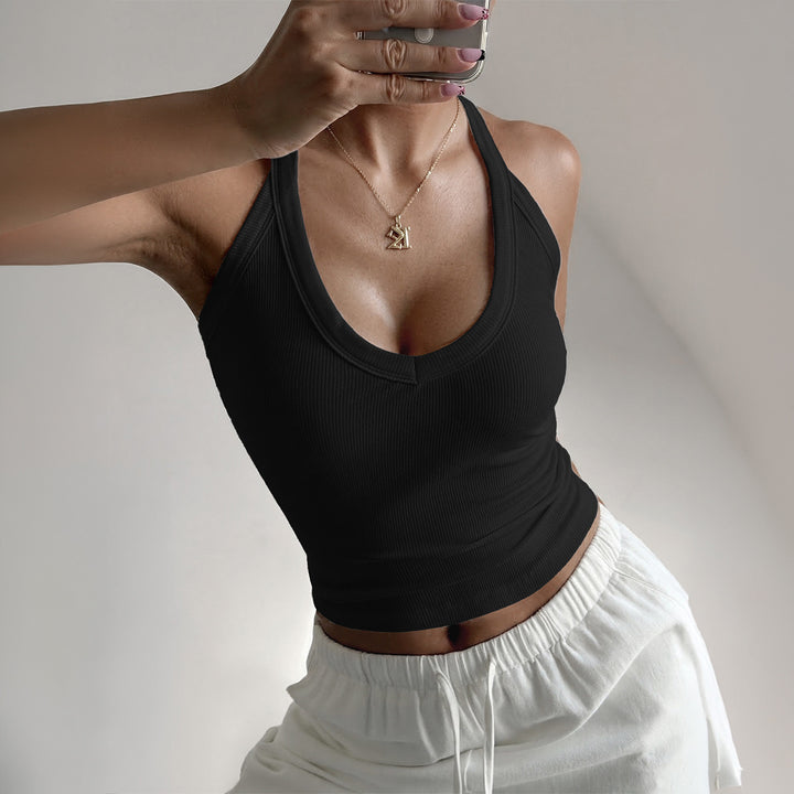 Damen Sportliches Trägershirt mit modischem Bicolor-Design Echo Archiv