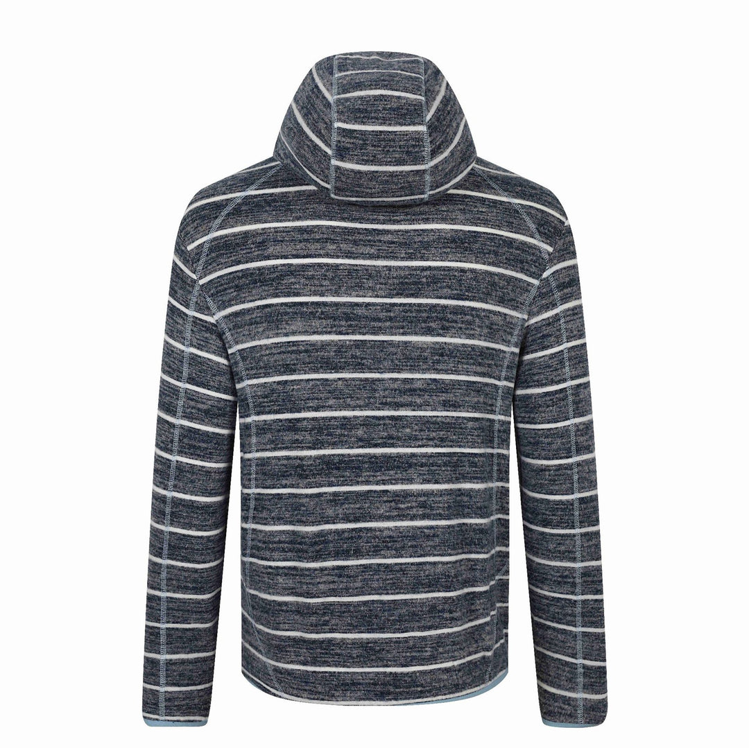 Unisex Gestreifter Strick‑Halbkragenpullover mit Raglanärmeln Echoarchiv
