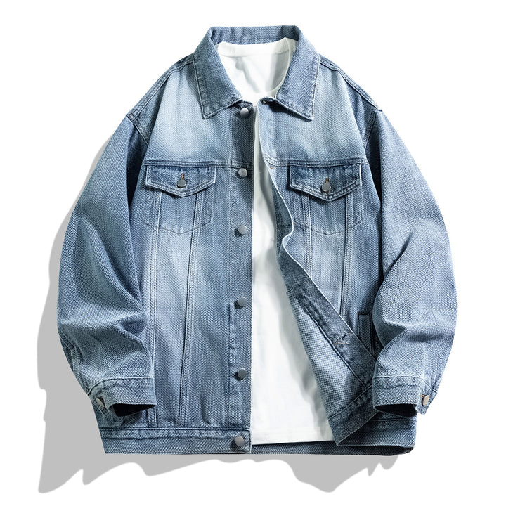 Herren Jeansjacke im klassischen Look mit praktischen Taschen Echoarchiv