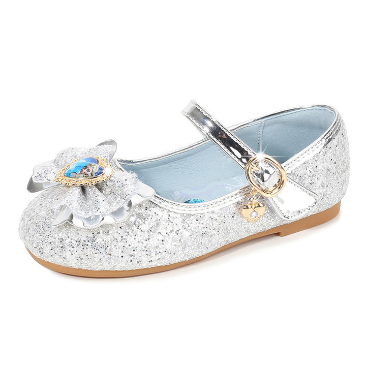 Mädchen Glitzernde Ballerinas mit Blumendekor Echo Archiv