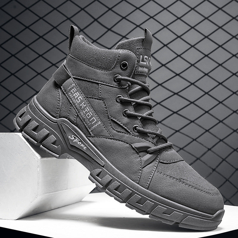 Herren robuste hochgeschnittene Utility-Boots mit Cordura-Einsätzen verstärkter Zehenkappe und stoßdämpfender Offroad-Sohle – Tavélo