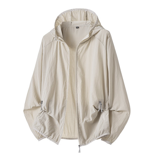 Herren leichte, winddichte Wanderjacke mit verstellbarem Kapuzenkragen und atmungsaktiven Einsätzen Echoarchiv
