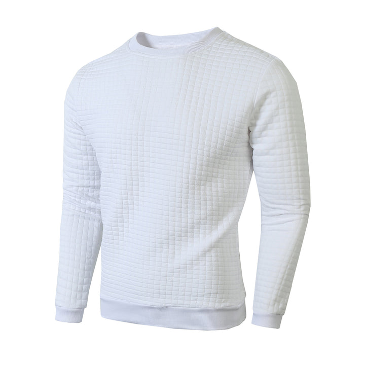 Herren Sweater mit strukturiertem Design und Rundhalsausschnitt Echoarchiv
