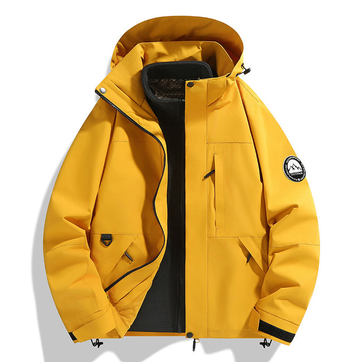 Damen zweilagige Softshell-Outdoorjacke mit herausnehmbarer Fleece-Innenjacke und Kapuze Echo Archiv
