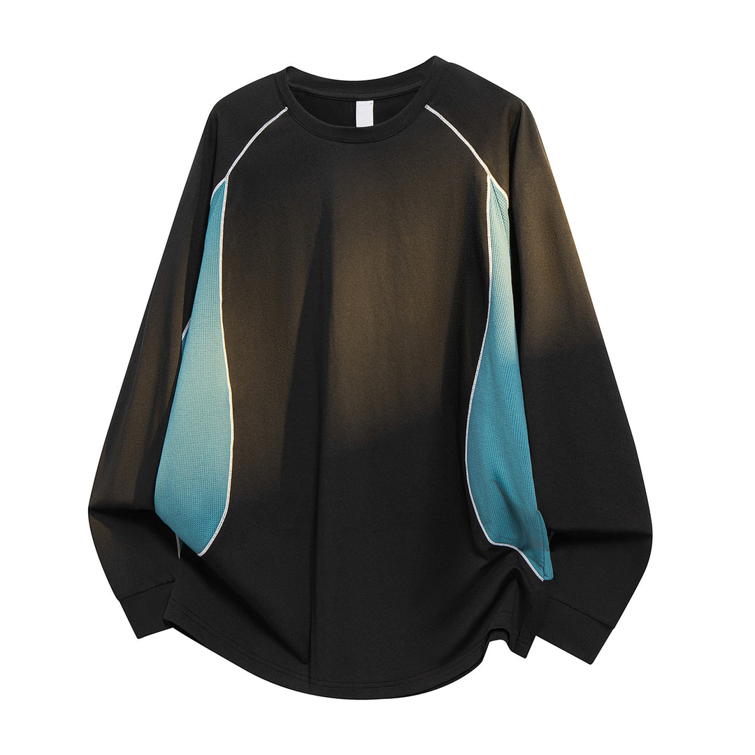 Damen Oversize-Langarmshirt mit Raglanärmeln, atmungsaktiven Seiteneinsätzen und Rundhalsausschnitt Echo Archiv