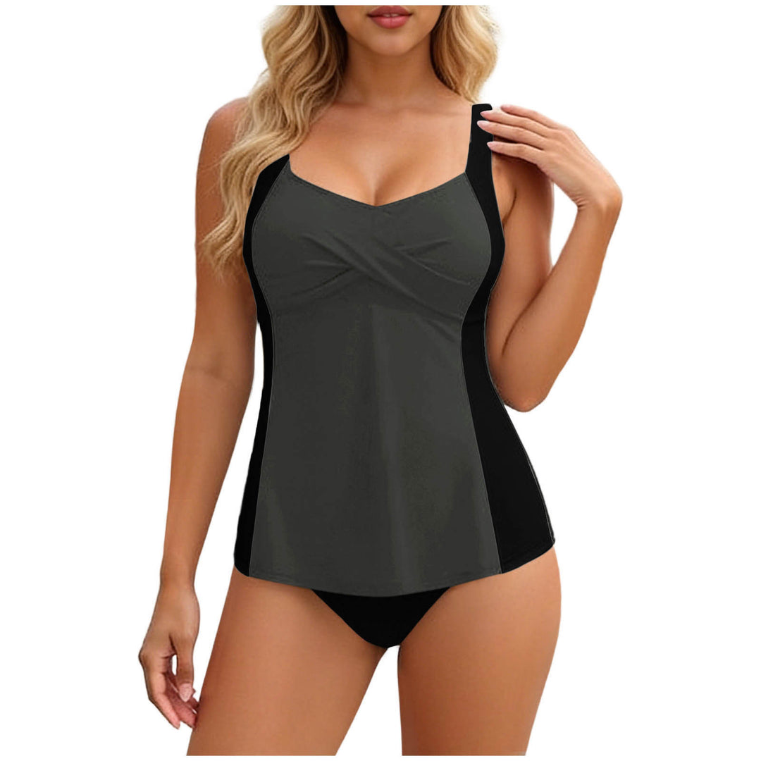 Damen Tankini mit elegantem Wickeldesign und figurformenden Einsätzen Echo Archiv