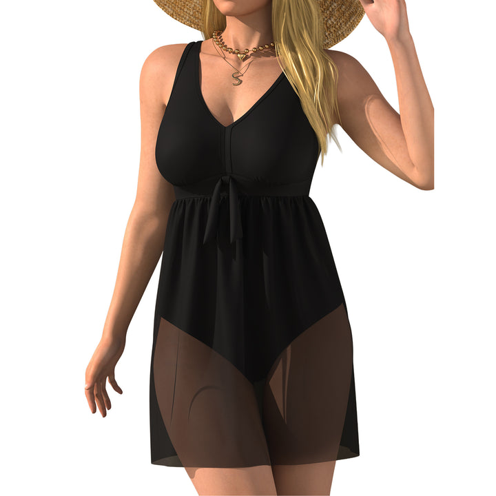 Damen Schwimmdress mit transparenter Overshirt Echo Archiv