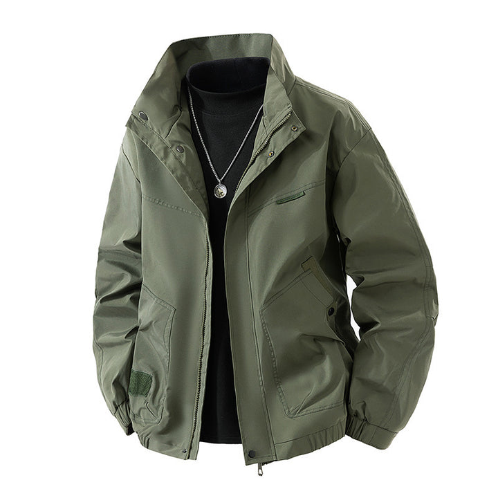 Herren Leichte technische Freizeitjacke mit Stehkragen, verdecktem Reißverschluss und elastischem Saum Echo Archiv