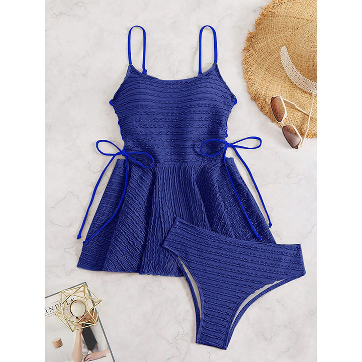 Damen Tankini-Set mit elastischer Raffung und verstellbaren Trägern Echo Archiv