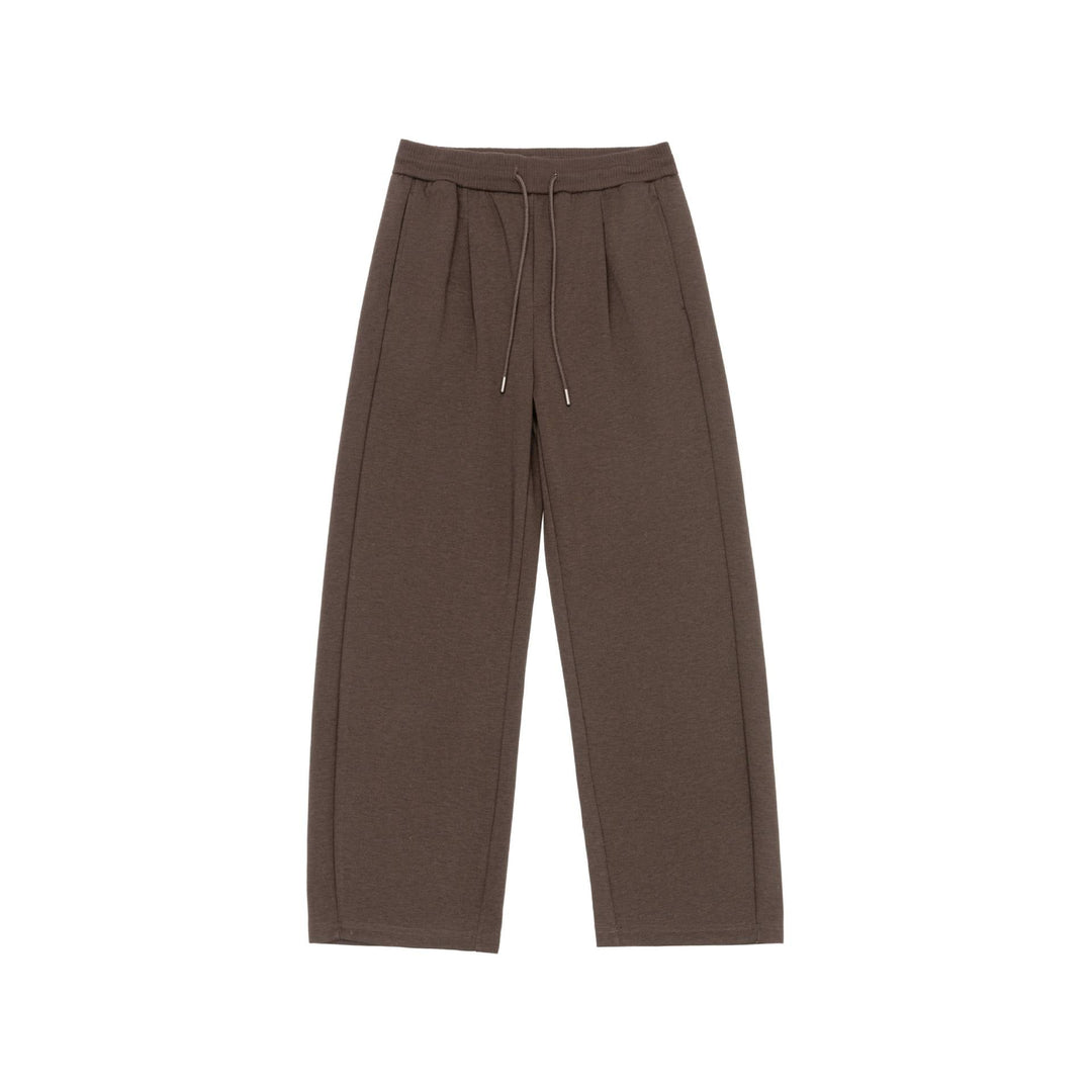 Damen Weite Cropped-Sweathose mit elastischem Bund und Abgesteppter Mittelnaht Echoarchiv