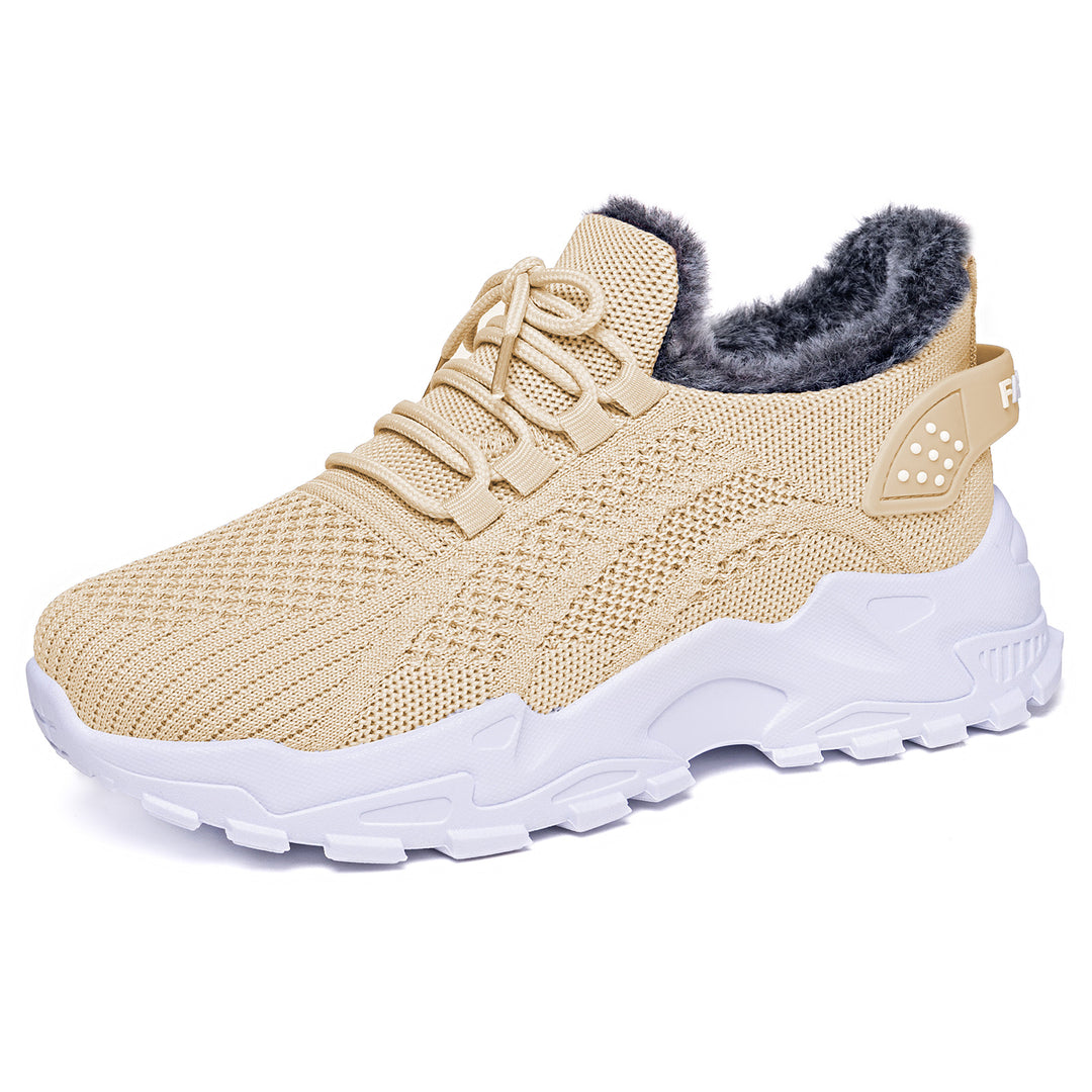 Damen nan gestrickter Winter-Chunky-Sneaker mit kuscheligem Kunstfellfutter und profilierter Dämpfsohle Echo Archiv