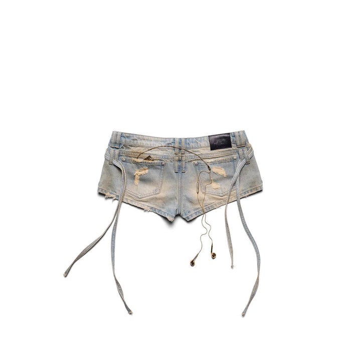 Damen Stylish Denim-Shorts mit verstellbarem Bund Echo Archiv