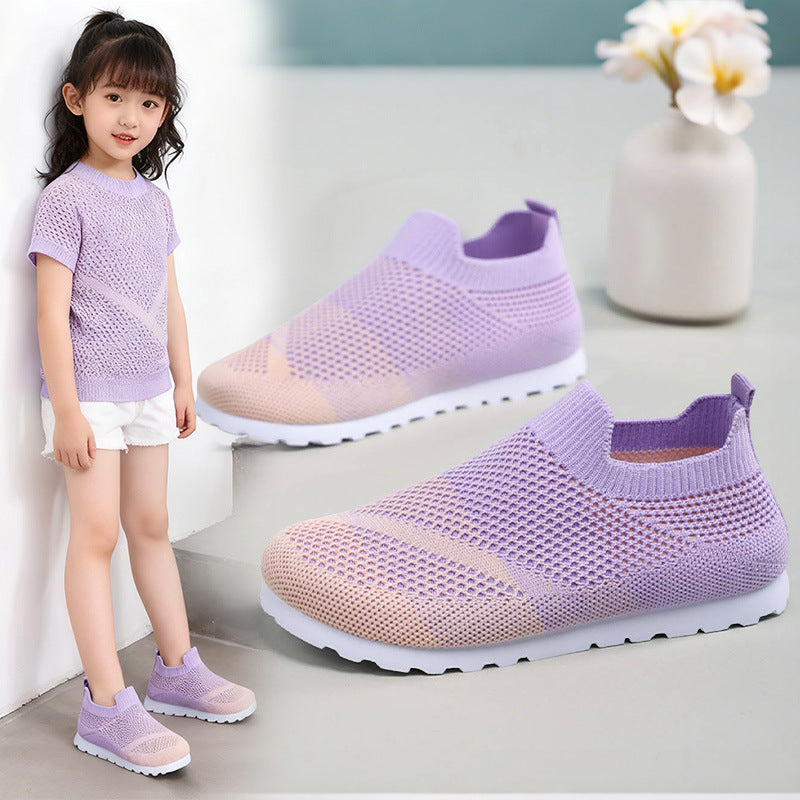 Damen Atmungsaktive Slip-On Sneakers mit elastischer Netzstruktur Echo Archiv
