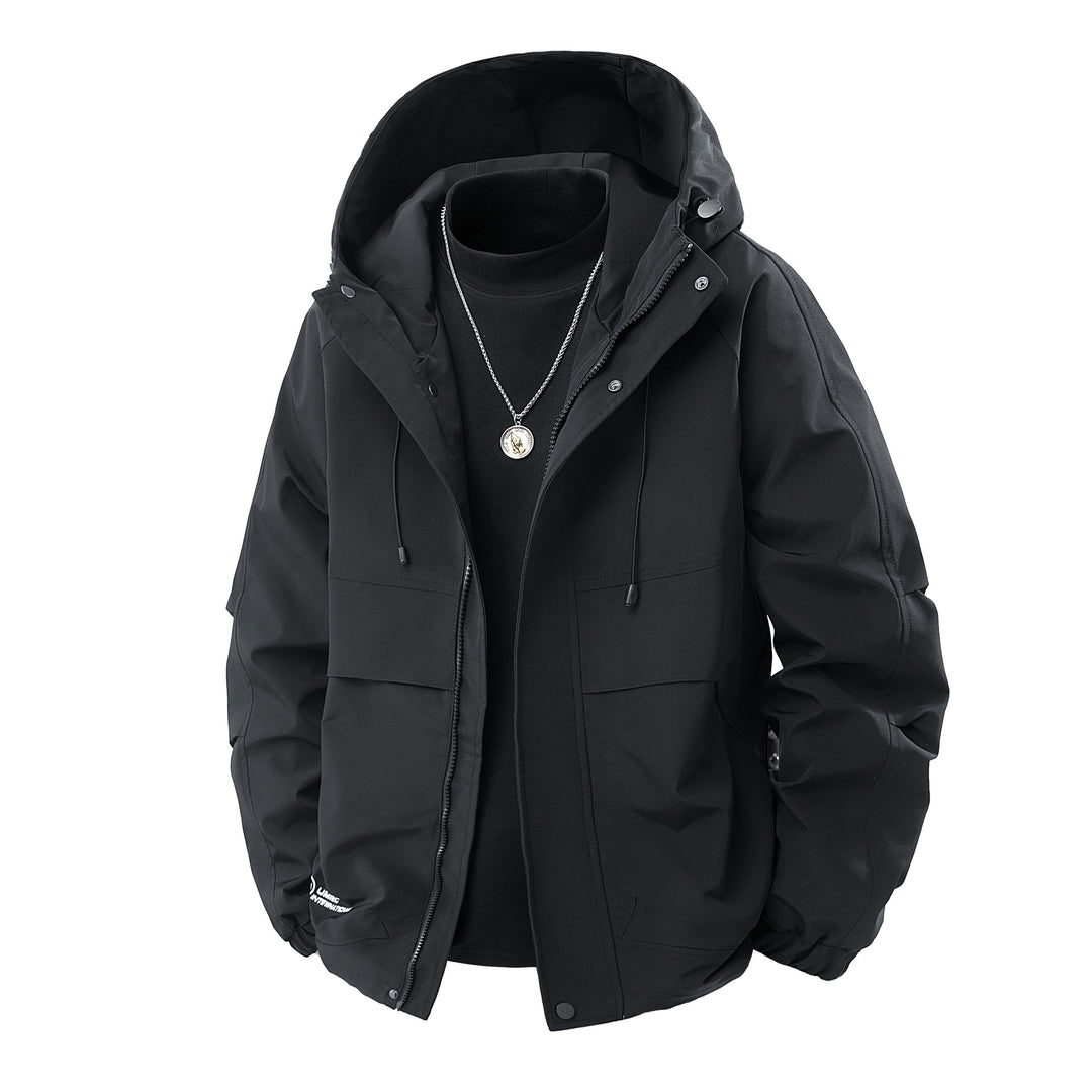 Herren Wasserabweisende urbane Parka‑Jacke mit verstellbarer Kapuze und Multifunktions‑Taschen Echo Archiv