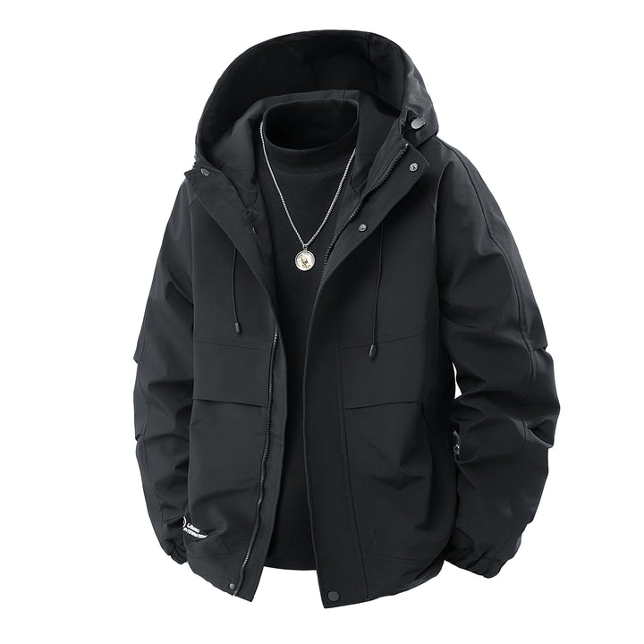 Herren Wasserabweisende urbane Parka‑Jacke mit verstellbarer Kapuze und Multifunktions‑Taschen Echo Archiv