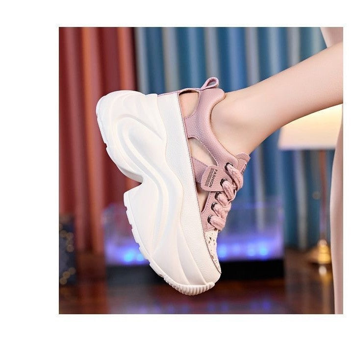 Damen Plateau-Sneaker mit luftiger Oberflächenstruktur und bequemer Dämpfung Echo Archiv