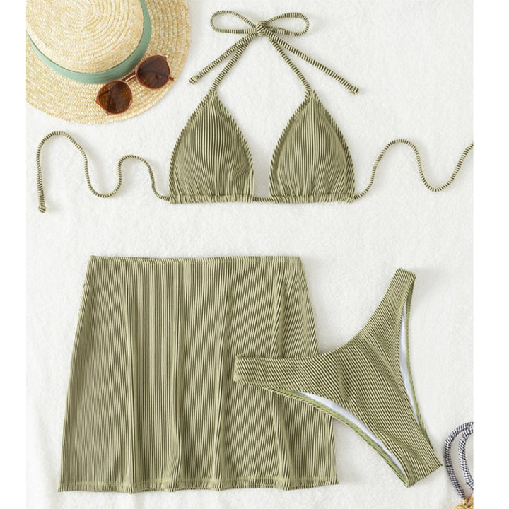 Damen Bikini-Set mit voluminösem Rock und schicker Raffung Echo Archiv