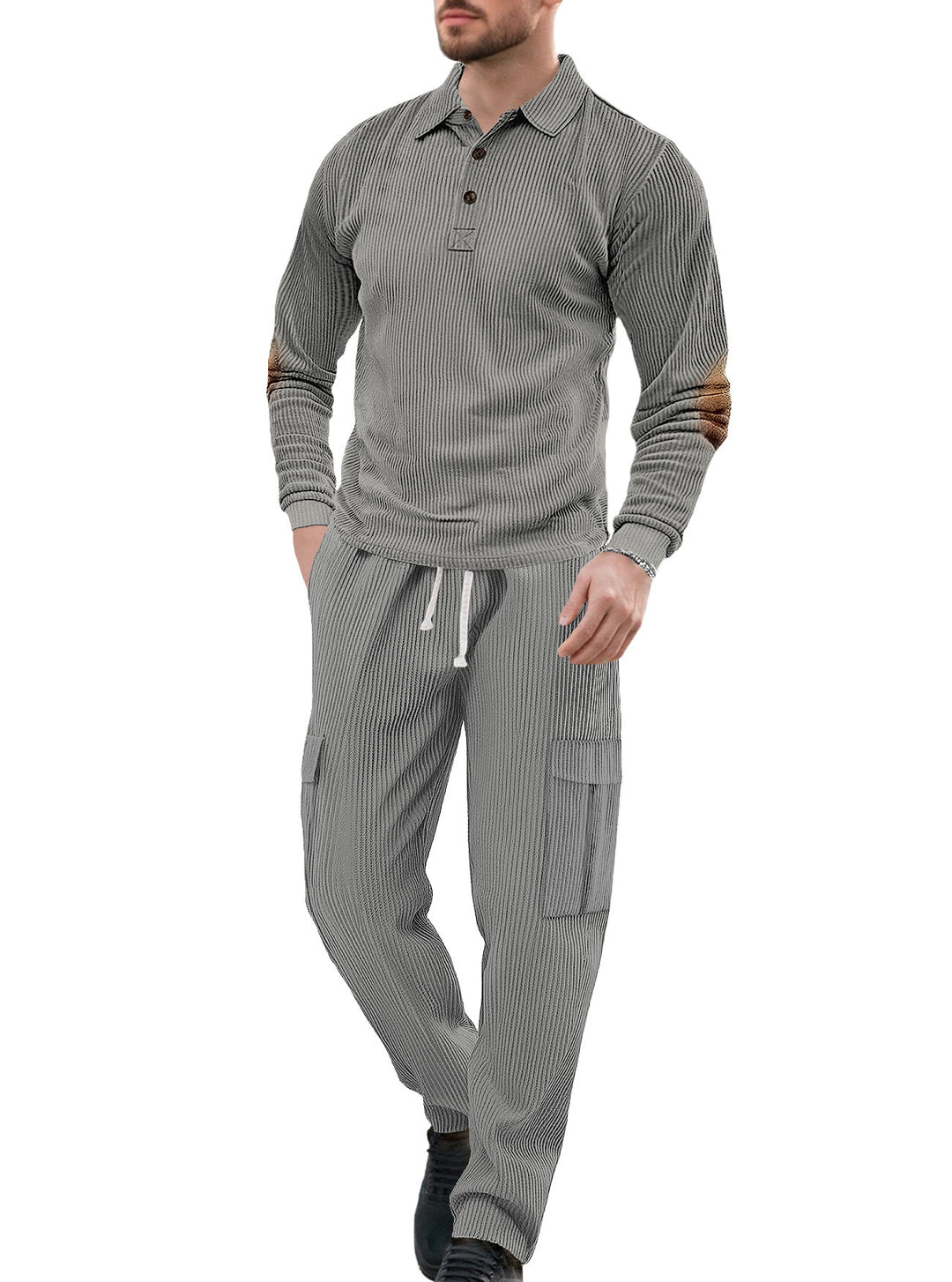 Herren Freizeitanzug mit strukturierter Oberfläche und eleganten Anpassungen Echoarchiv