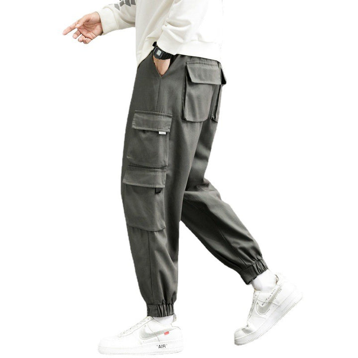 Herren nan Cargo-Joggerhose mit mehreren aufgesetzten Taschen, elastischem Bund und gekräuselten Knöcheln Echo Archiv